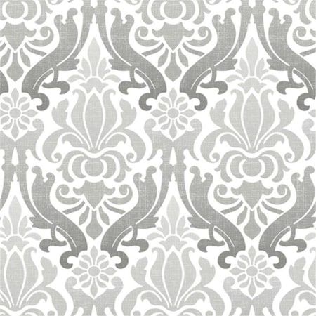 Nuwallpaper NuWallpaper NU1827 Nouveau Damask Peel and Stick Wallpaper; Grey NU1827